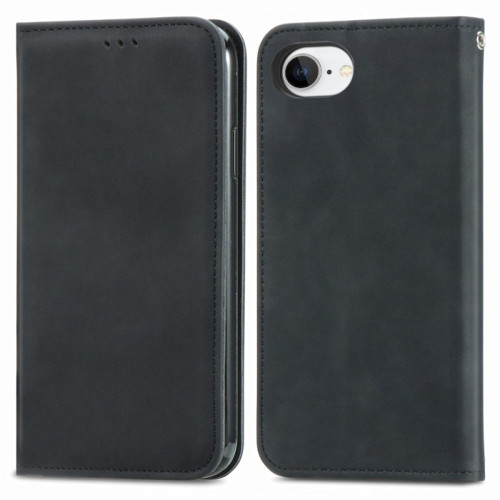 Leather Folio Wallet Case for iPhone 16e - Black