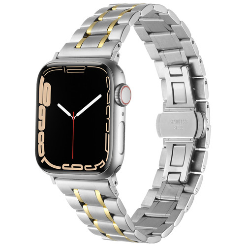 Sloan Stainless Steel Link Band for Apple Watch 42mm / 41mm / 40mm - Silver Gold