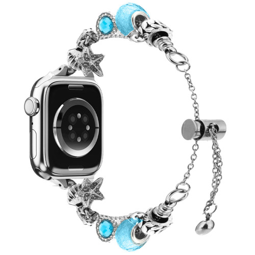 Gemstone Charm Pendant Bracelet Band for Apple Watch 42mm / 41mm / 40mm - Light Blue