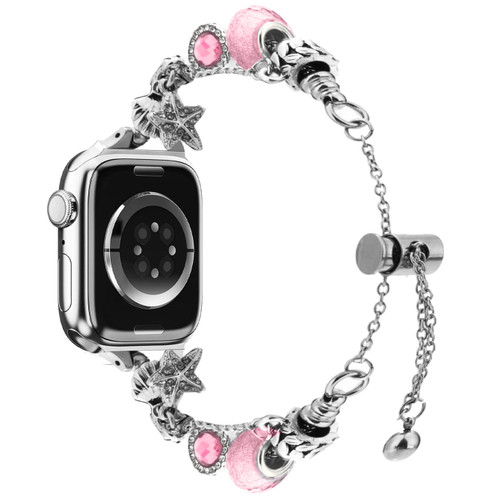 Gemstone Charm Pendant Bracelet Band for Apple Watch 42mm / 41mm / 40mm - Pink