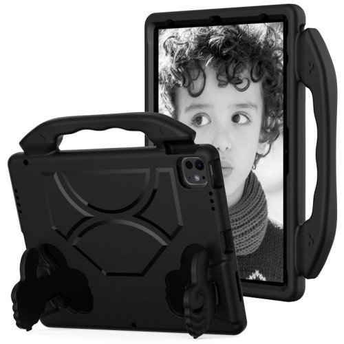 Kids Friendly Drop Resistant Case with Handle and Stand for iPad iPad Air 11-inch (M3/M2) - Black