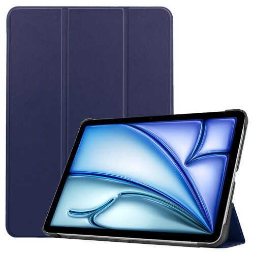 Smart Leather Folio Hybrid Case for iPad Air 11-inch (M3/M2) - Blue