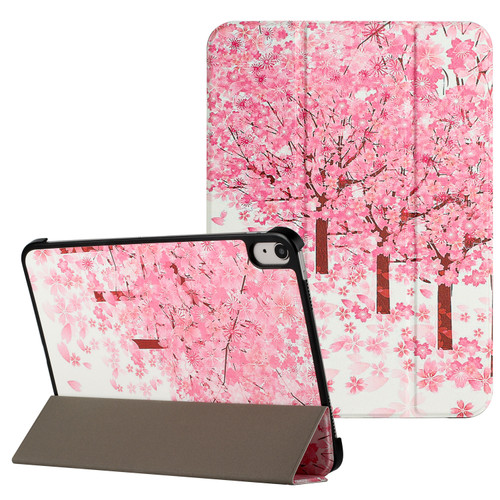 Smart Leather Folio Hybrid Case for iPad Pro 11-inch (M4) - Sakura Floral