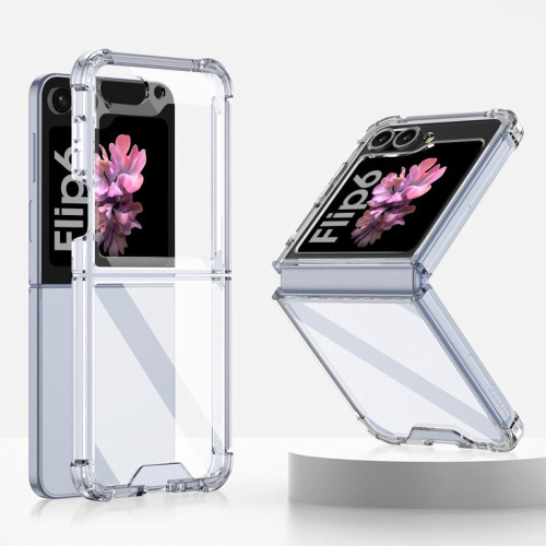 Corner Guard Fusion Shield Tough Transparent Case for Samsung Galaxy Z Flip 6 - Clear