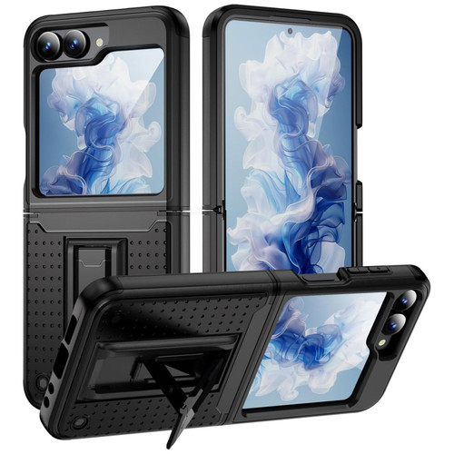TUFF Hybrid Armor Case with Kickstand for Samsung Galaxy Z Flip 6 - Black