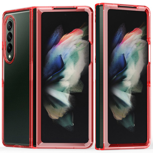 Clarity Collection Transparent Case for Samsung Galaxy Z Fold 6 - Red