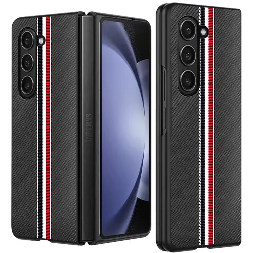 Carbon Fiber Series Protective Cover for Samsung Galaxy Z Fold 6 - Black