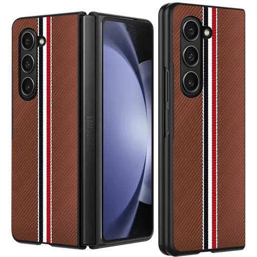 Carbon Fiber Series Protective Cover for Samsung Galaxy Z Fold 6 - Brown