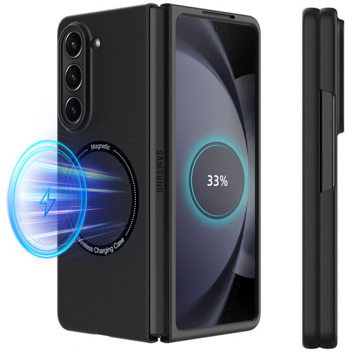 Slim Protective Cover with MagSafe Magnetic Ring for Samsung Galaxy Z Fold 6 - Black