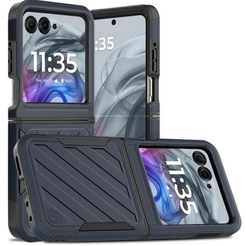Military Grade Noble Hybrid Armor Case for Motorola Razr 2024 - Blue