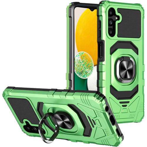 Military Grade Robotic Series Hybrid Case with Ring Grip for Samsung Galaxy A26 5G - Green