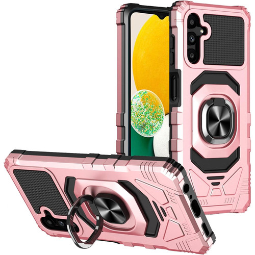 Military Grade Robotic Series Hybrid Case with Ring Grip for Samsung Galaxy A26 5G - Rose Gold