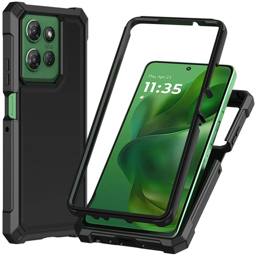 Military Grade Rugged Hybrid Case for Motorola Moto G Stylus 2025 - Black