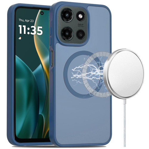 Shade Series Hybrid Case with MagSafe Magnetic Ring for Motorola Moto G Stylus 2025 - Blue