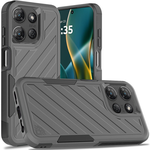 Military Grade Noble Hybrid Armor Case for Motorola Moto G Stylus 2025 - Grey