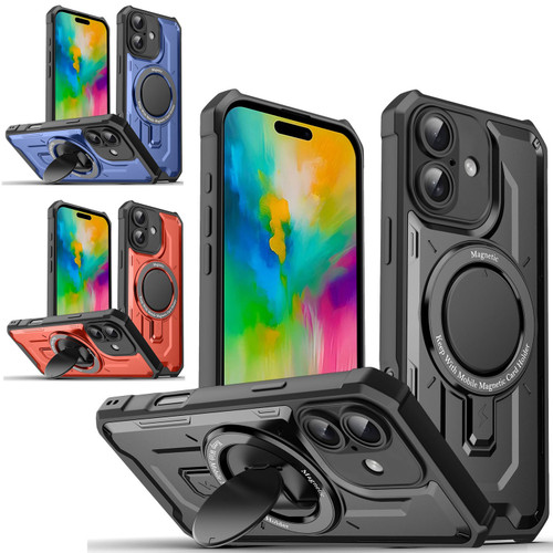 VALUE 3-PACK Fusion Evo MagSafe Case with Kickstand for iPhone 16 - Black Blue Red
