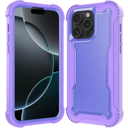 Military Grade TUFF Extreme Hybrid Armor Case for iPhone 16 Pro - Purple