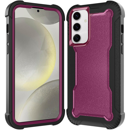 Military Grade TUFF Extreme Hybrid Armor Case for Samsung Galaxy S25 Plus - Burgundy
