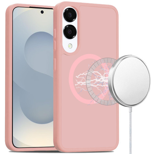 Shade Series Hybrid Case with MagSafe Magnetic Ring for Samsung Galaxy S25 Edge - Pink