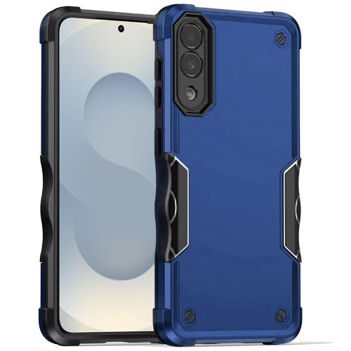 Military Grade Shockproof Hybrid Armor Case for Samsung Galaxy S25 Edge - Blue