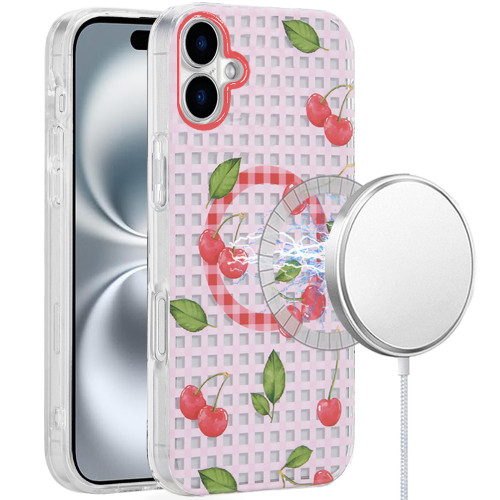 Mood Series MagSafe Hybrid Case for iPhone 16 Plus - Cherry