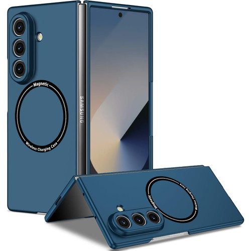Slim Protective Cover with MagSafe Magnetic Ring for Samsung Galaxy Z Fold 7 - Blue