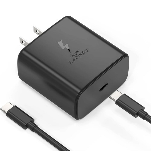 Samsung 45W PD Charger Power Adapter with 5A USB-C Cable - Black