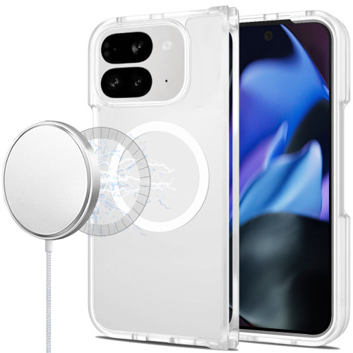 Shade Series Hybrid Case with Pixelsnap for Google Pixel 10 Pro Fold - Clear