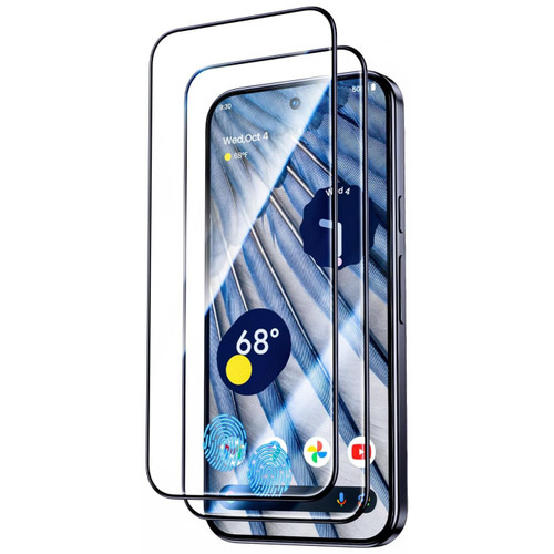 2-Pack Edge-to-Edge Full Coverage HD Tempered Glass Screen Protector for Google Pixel 10 Pro XL