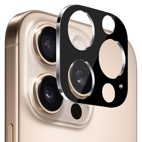 HD Tempered Glass Camera Lens Protector for iPhone 16 Pro / iPhone 16 Pro Max - Black
