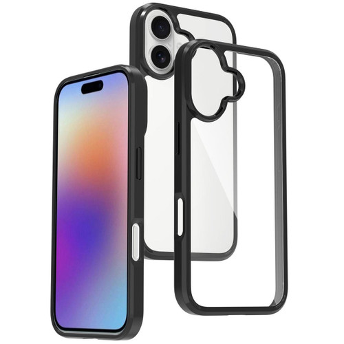 Tough Shield Snap-on Transparent Hybrid Case for iPhone 17 - Black