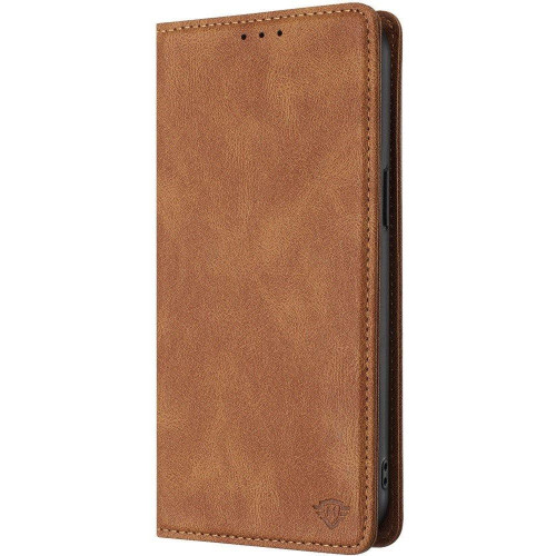 Leather Folio Wallet Case for iPhone 17 Pro - Brown