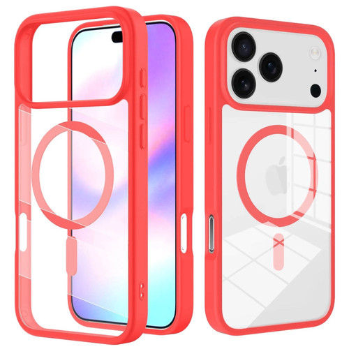 Acrylic Transparent Case with MagSafe for iPhone 17 Pro Max - Red