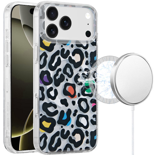 Mood Series MagSafe Hybrid Case for iPhone 17 Pro Max - Multicolor Leopard