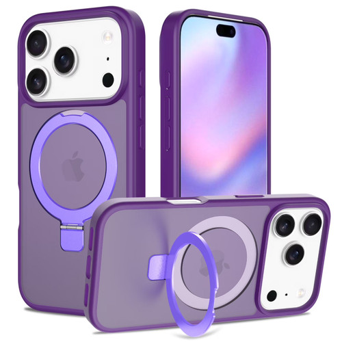 Shade Series MagSafe Hybrid Case with Ring Stand for iPhone 17 Pro - Purple