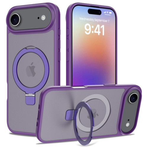 Shade Series MagSafe Hybrid Case with Ring Stand for iPhone Air - Purple