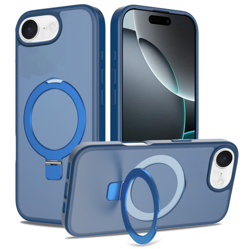 Shade Series MagSafe Hybrid Case with Ring Stand for iPhone 16e - Blue