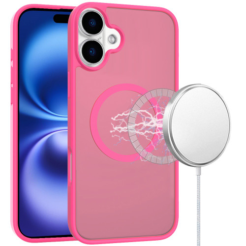 Shade Series Matte Hybrid Case with MagSafe for iPhone 17 - Hot Pink