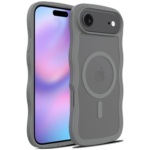 Shade Series Curly Wave Grip Hybrid Case with MagSafe for iPhone Air - Grey
