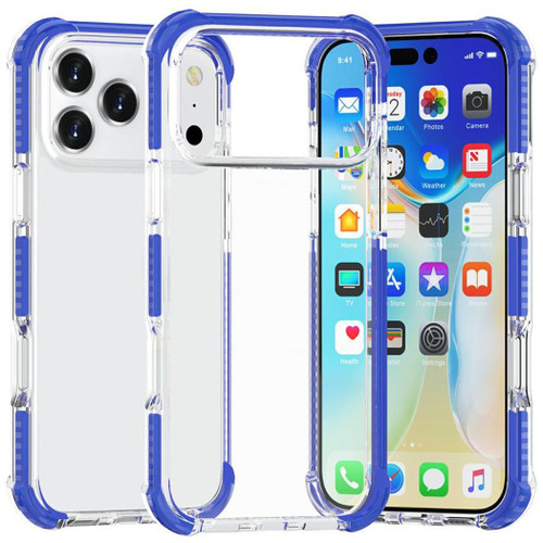 Transparent Protective Bumper Case for iPhone 17 Pro Max - Blue