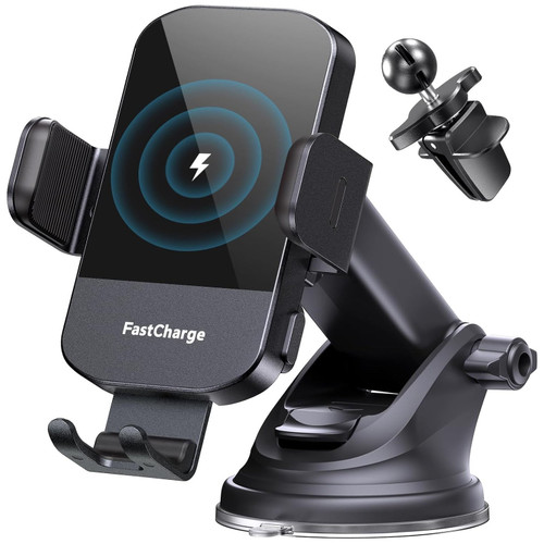 Wireless Car Charger with Automatic Clamping Phone Holder