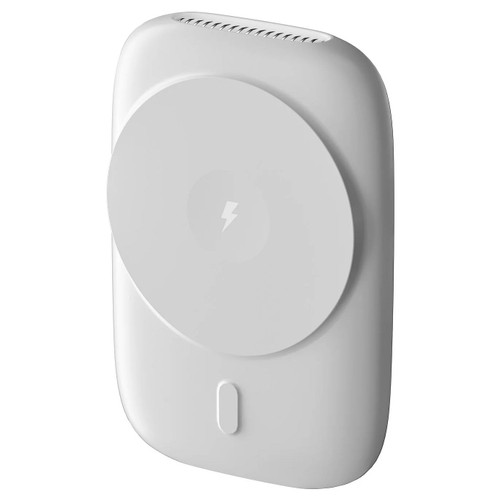 Brookstone 3-in-1 MagSafe Magnetic Wireless Power Bank with Apple Watch Charging Module - White