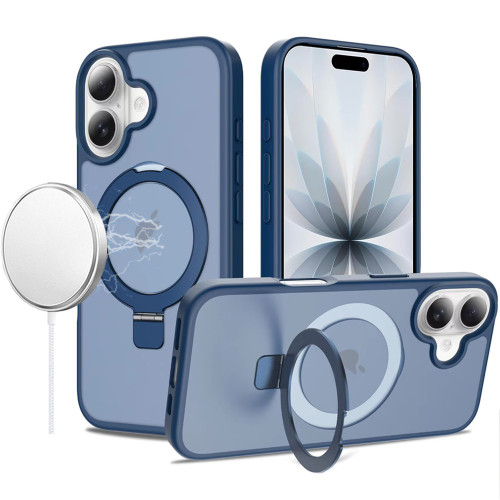 Shade Series MagSafe Case with Ring Holder Kickstand for iPhone 17 - Blue