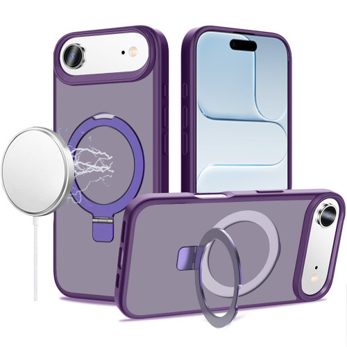 Shade Series MagSafe Case with Ring Holder Kickstand for iPhone Air - Purple