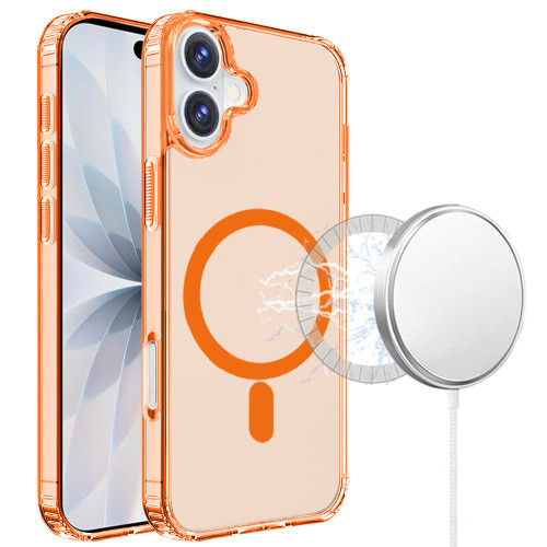 Perfect Crystal Clear MagSafe Case for iPhone 17 - Cosmic Orange