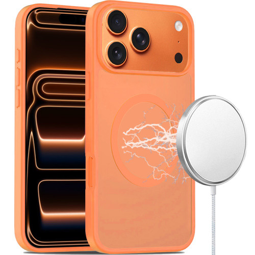 Shade Series Matte Hybrid Case with MagSafe for iPhone 17 Pro Max - Cosmic Orange