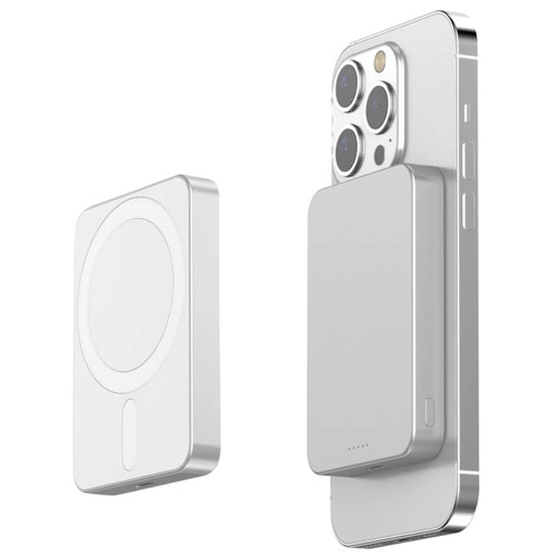 InfinaCore M3 Mini MagSafe Power Bank 5000mAh 15W Fast Charging - Pearl White