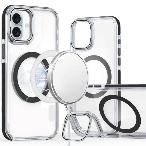 Clarity Collection MagSafe Case with Camera Ring Stand for iPhone 17 - Black