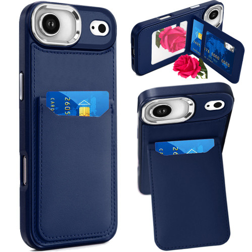 Flap Leather Wallet Fusion Case for iPhone Air - Blue