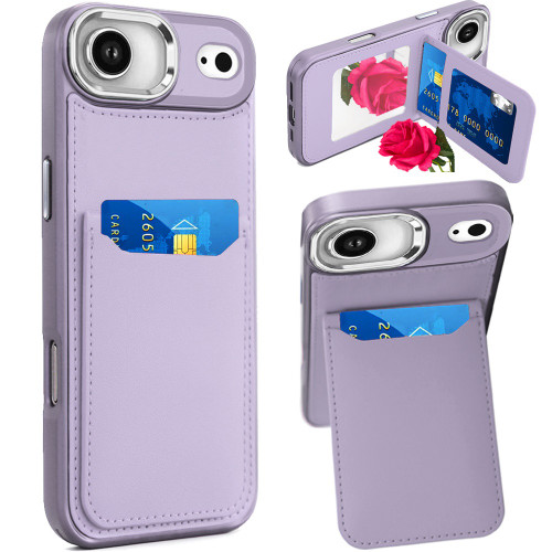 Flap Leather Wallet Fusion Case for iPhone Air - Purple